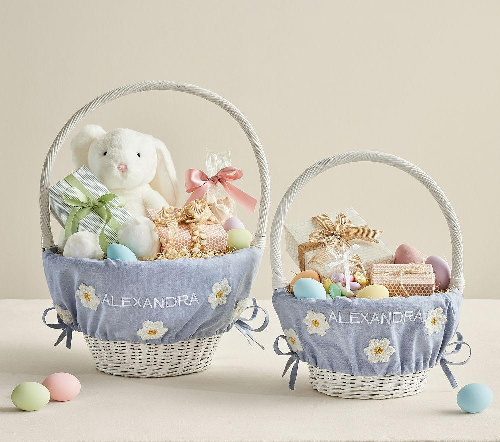 Daisy Candlewick Easter Basket Liners | Pottery Barn Kids