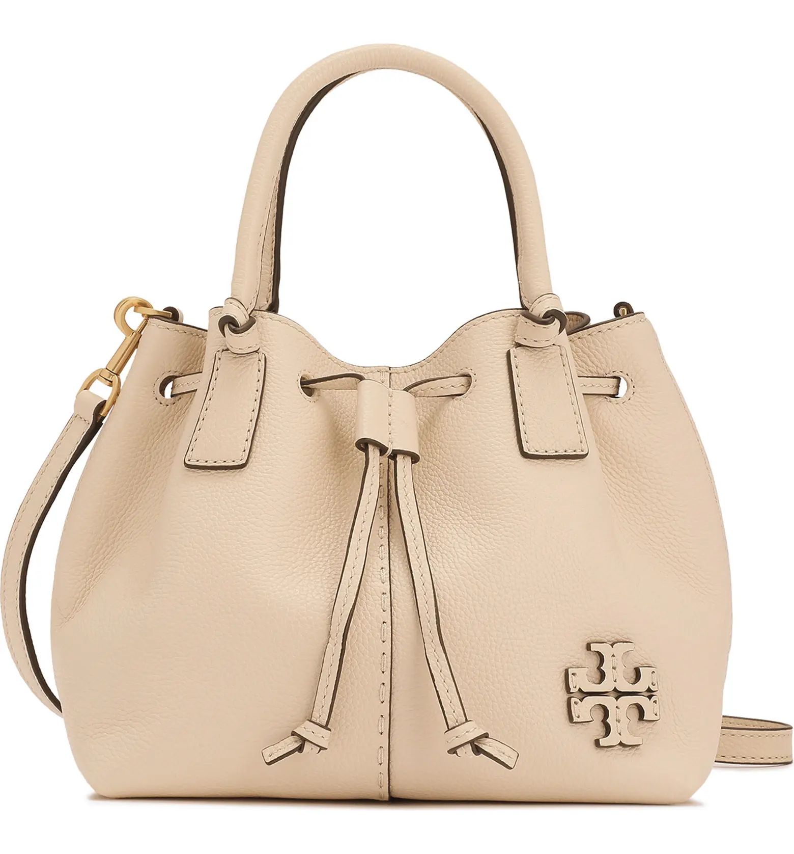 Tory Burch McGraw Small Drawstring Leather Satchel | Nordstrom | Nordstrom