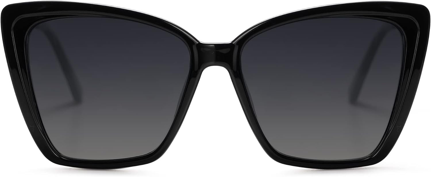 SOJOS Trendy Polarized Sunglasses For Women Retro Womens Oversized Square Cat Eye Sun Glasses UV ... | Amazon (US)