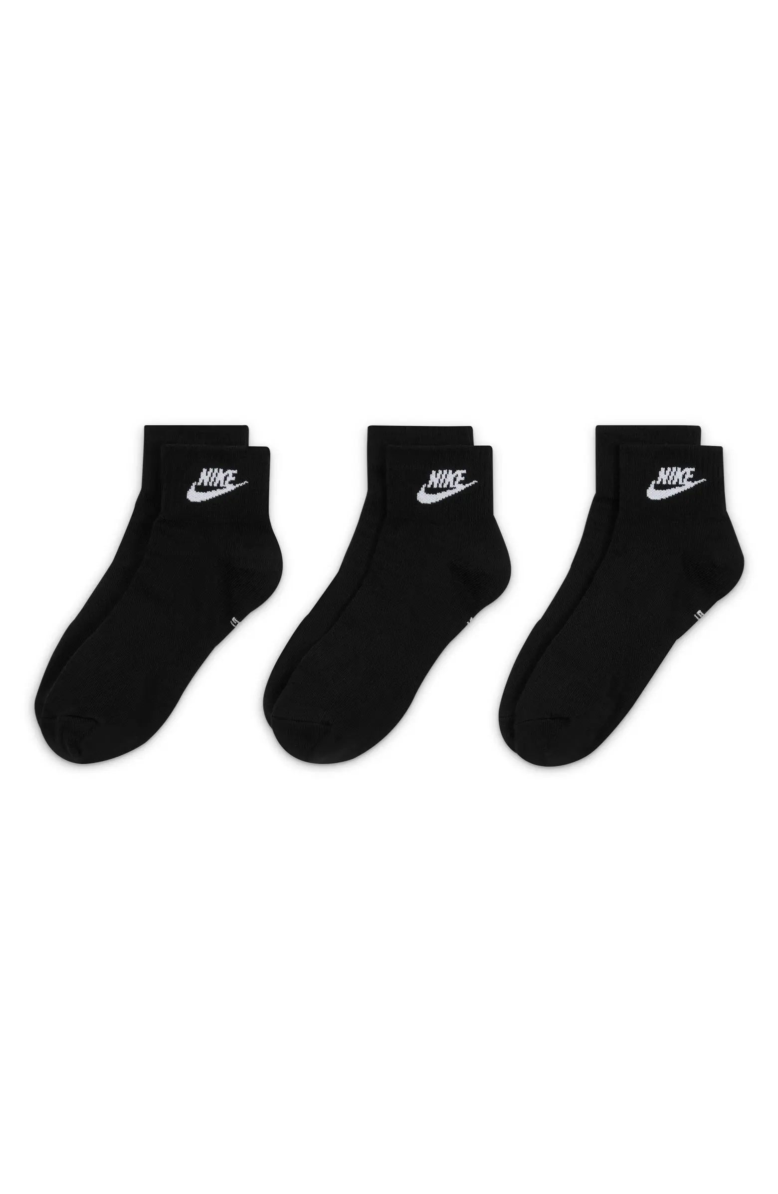 Nike Assorted 3-Pack Dri-FIT Essential Ankle Socks | Nordstromrack | Nordstrom Rack