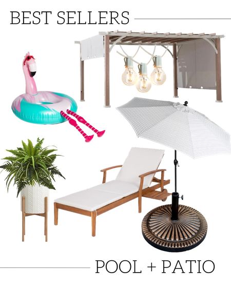 Pool and Patio best sellers last week! Pergola outdoor white string lights ticking stripe pinstripe Market tilt umbrella heavy umbrella base stand wood pool chairs lounge patio furniture flamingo pool float pool toys for kids faux artificial fern raised planter white footed planter gazebo patio furniture outdoor spring and summer home decor exterior  

#LTKhome #LTKFind #LTKSeasonal