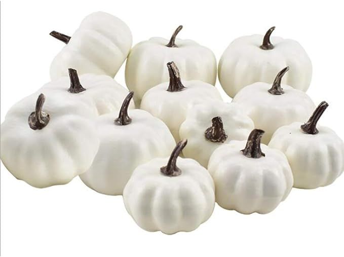 ShellKingdom Artificial Mini Pumpkin for Decoration, Fall Pumpkin for Home/Wedding Thanksgiving/H... | Amazon (US)