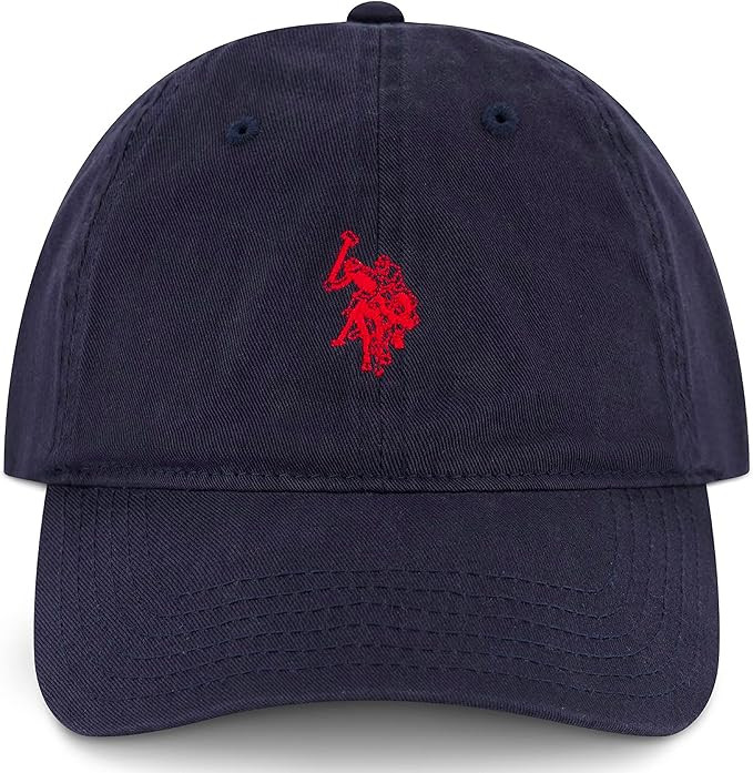 U.S. Polo Assn. Small Polo Pony Logo Baseball Hat, 100% Cotton, Adjustable Cap | Amazon (US)