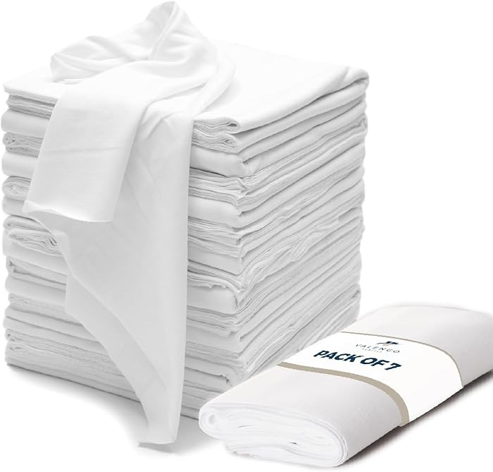 VALENGO New Lint Free Rags – 100% Cotton Cloth, Soft T-Shirt Rags, Lint Free Cloth for Staining... | Amazon (US)