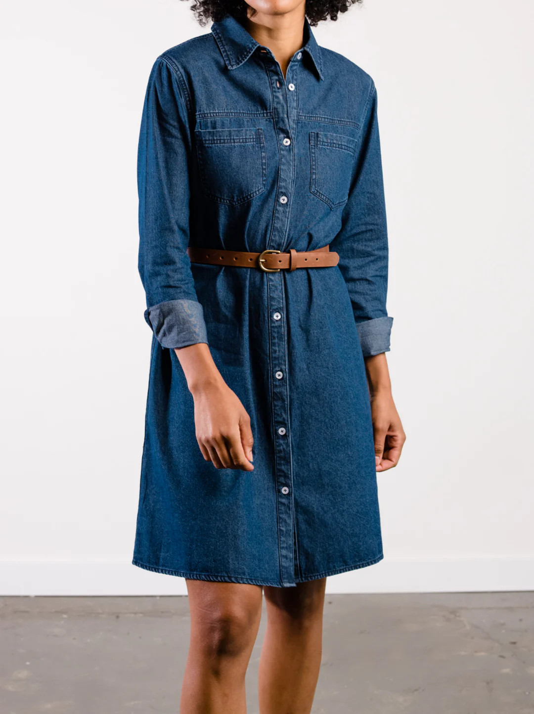 Kate Denim Swing Dress | ABLE Clothing