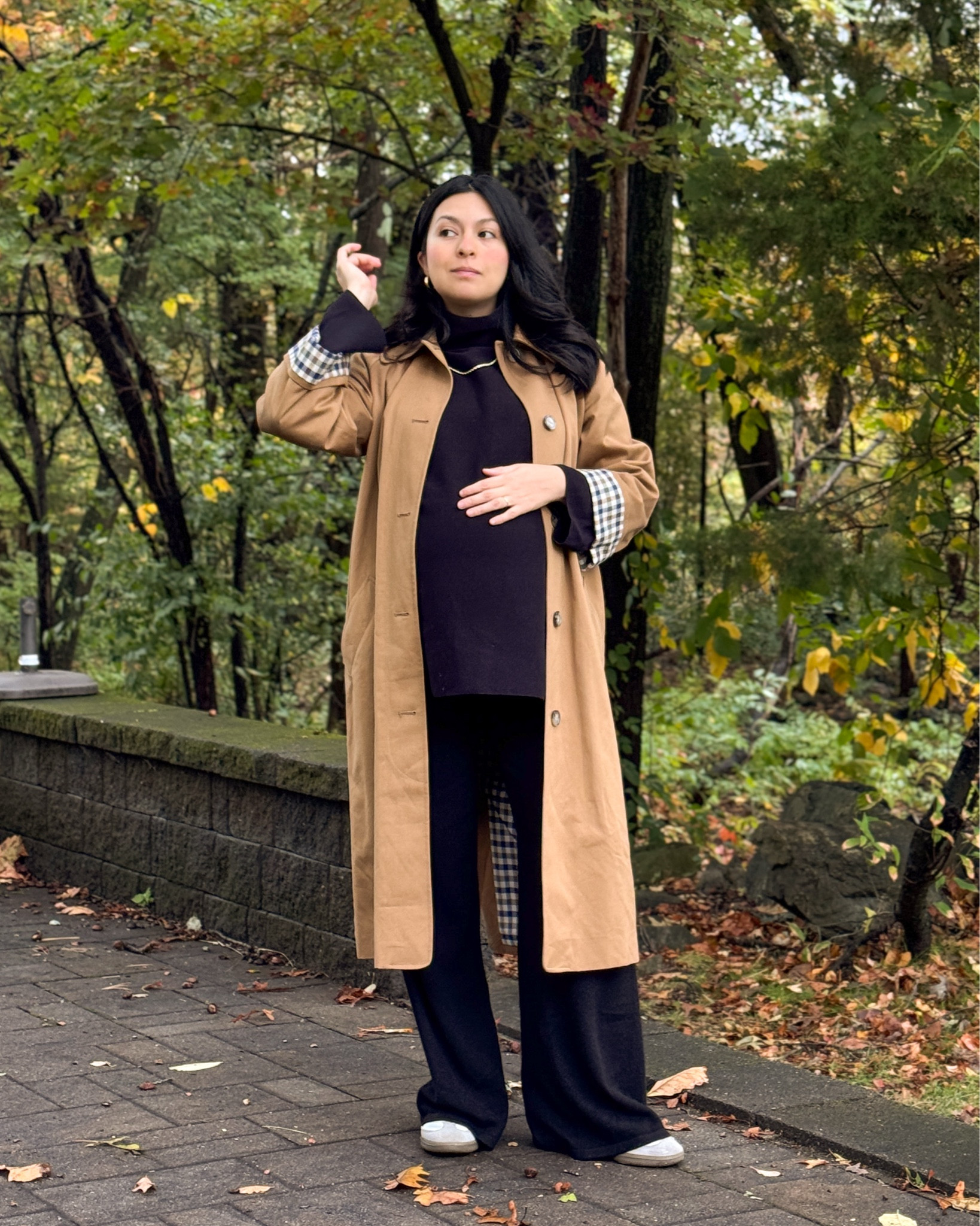 Sweater and pants are old but I’m adding some similar ones 
Wearing Clyde trench coat size 34

#LTKSeasonal #LTKmomlife #LTKPetite