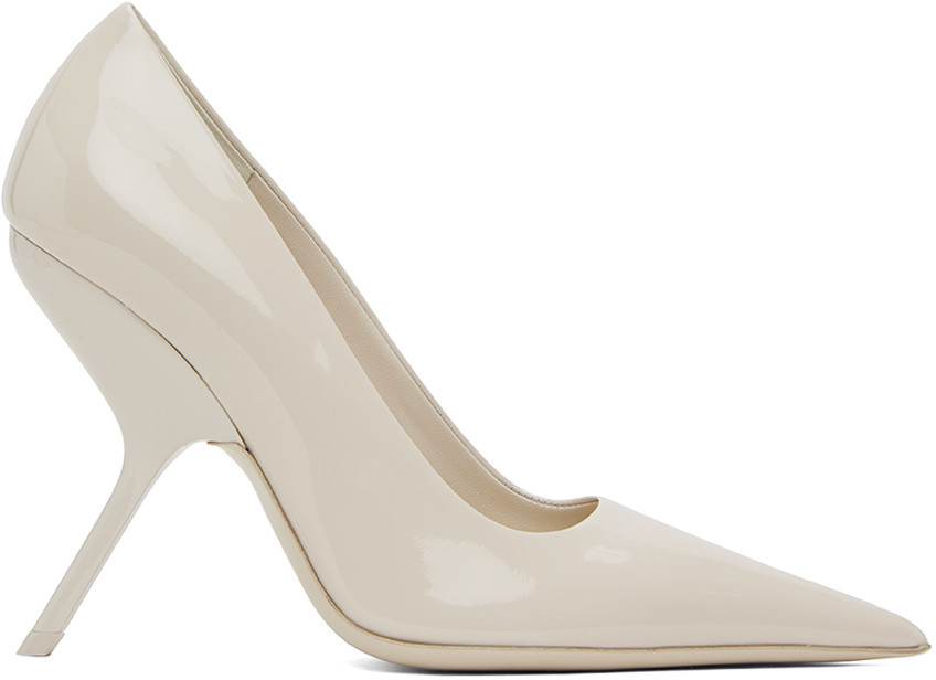 Ferragamo White Eva Heels | SSENSE