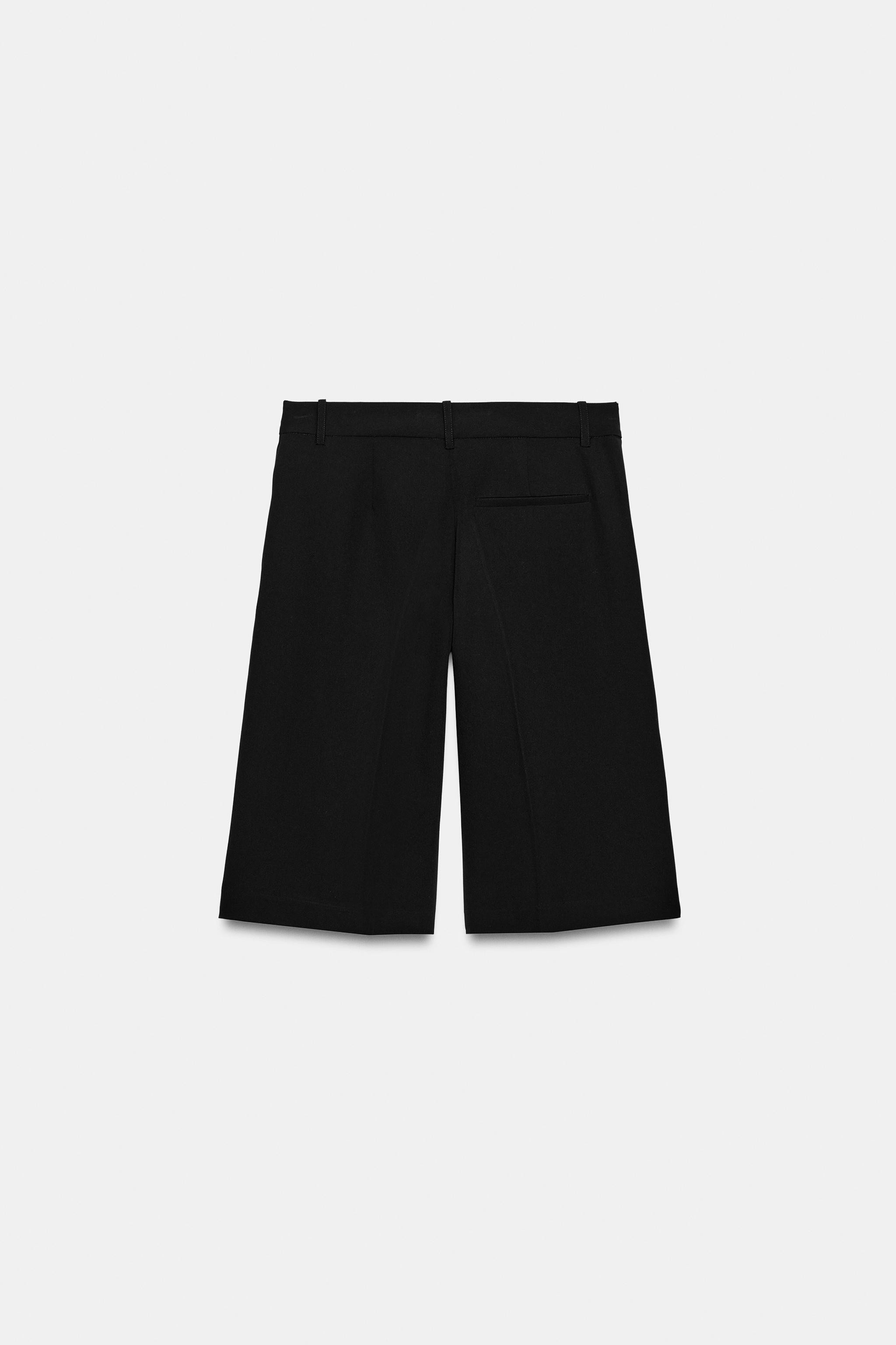 LONG PLEATED BERMUDA SHORTS | Zara US