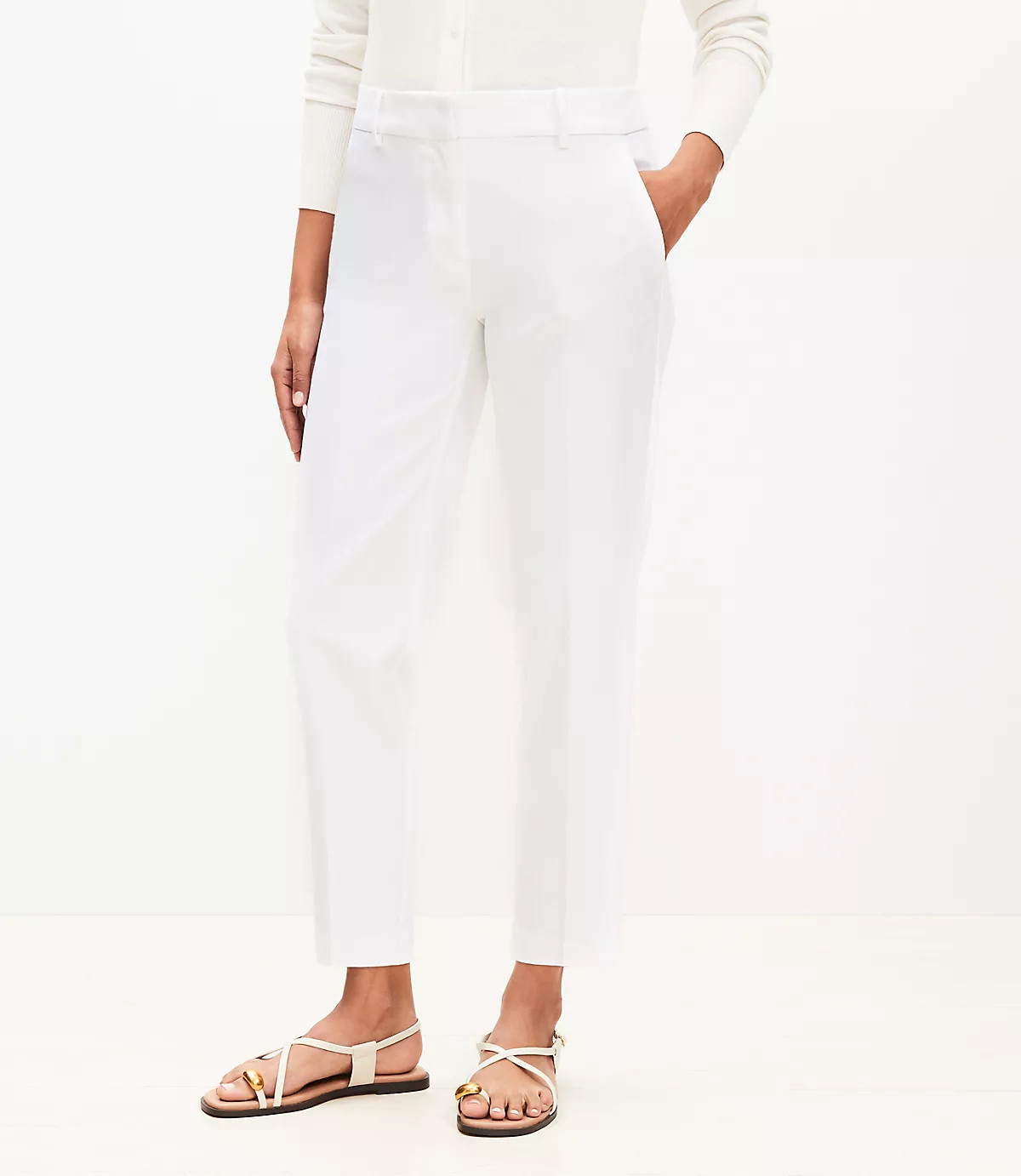 Riviera Slim Pants in Doubleweave | LOFT
