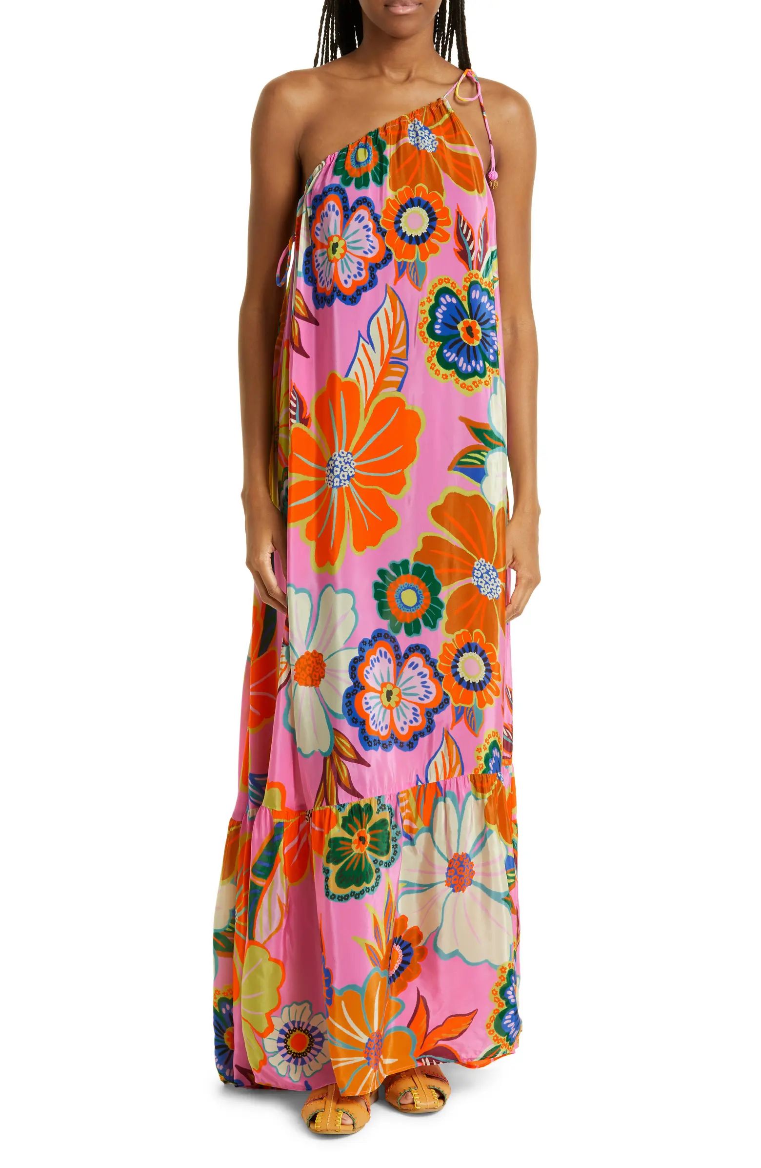 FARM Rio Floral One-Shoulder Maxi Dress | Nordstrom | Nordstrom