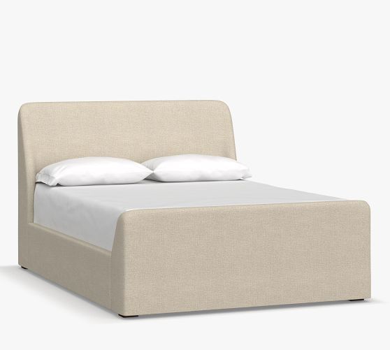 Layton Upholstered Sleigh Bed | Pottery Barn (US)