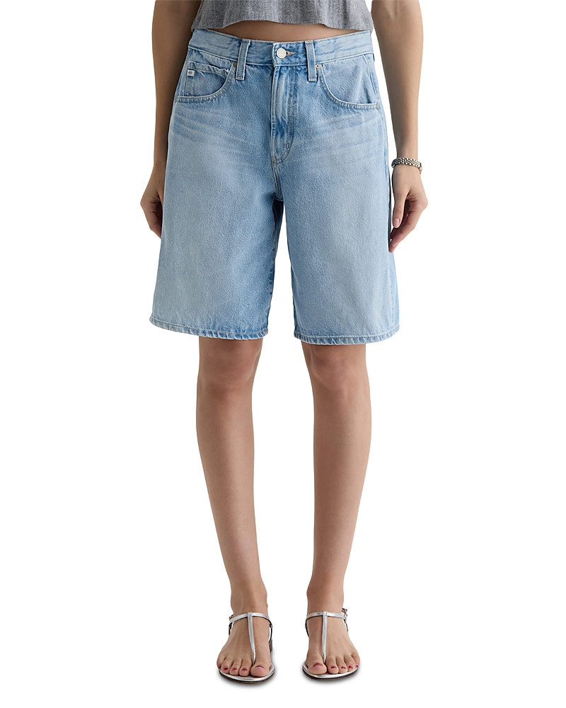 Ag Hattie High Rise Denim Bermuda Shorts | Bloomingdale's (US)