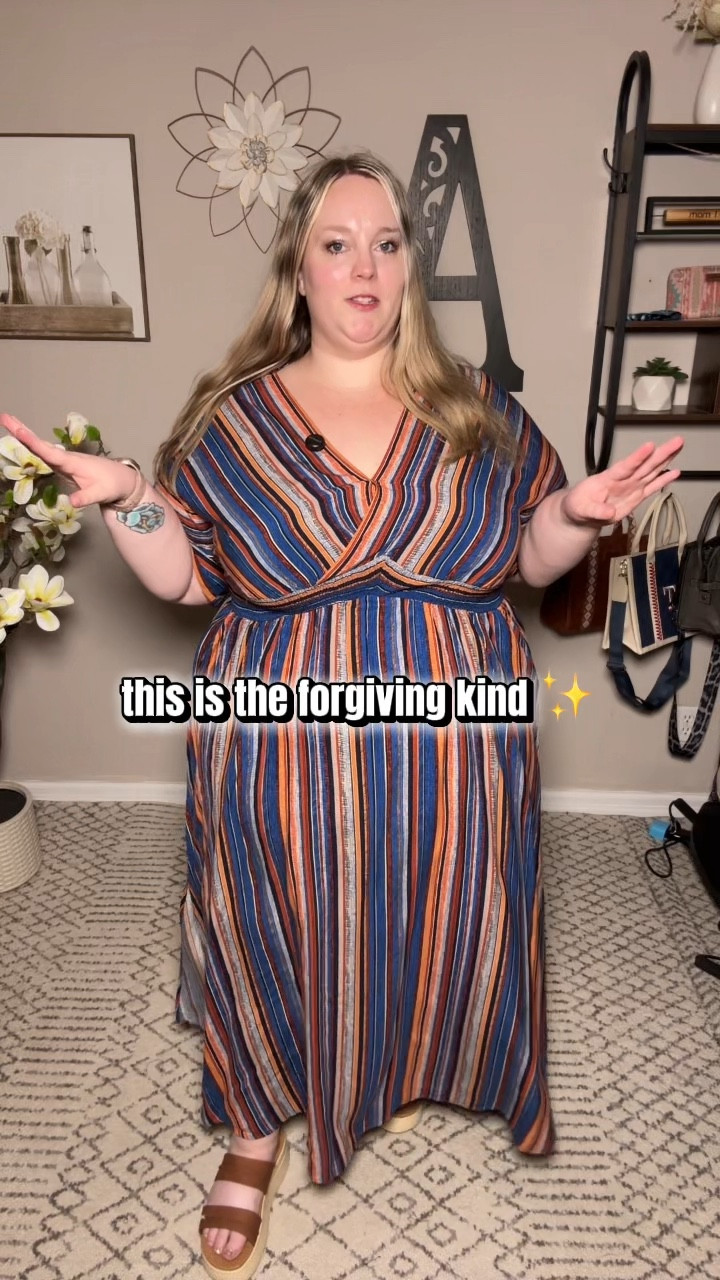 Some dresses look cute until you actually try to wear them all day.
This one has a stretchy waist, a forgiving fit, and still looks flattering even on those bloated days.

plus size stretchy waist dress, flattering maxi dress women, casual summer maxi dress, comfortable everyday dress women, flowy boho maxi dress, casual plus size summer dress, comfy dress with pockets

#LTKPlusSize #LTKMidsize