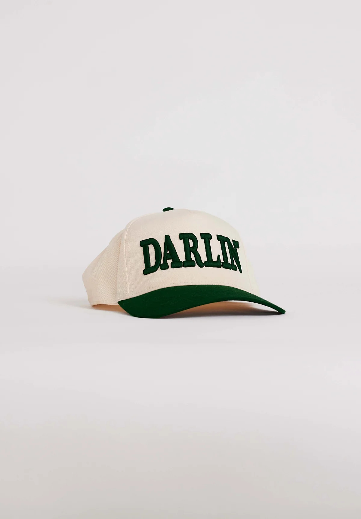 DARLIN'® Snapback Cream/Dark Green | Darlin'