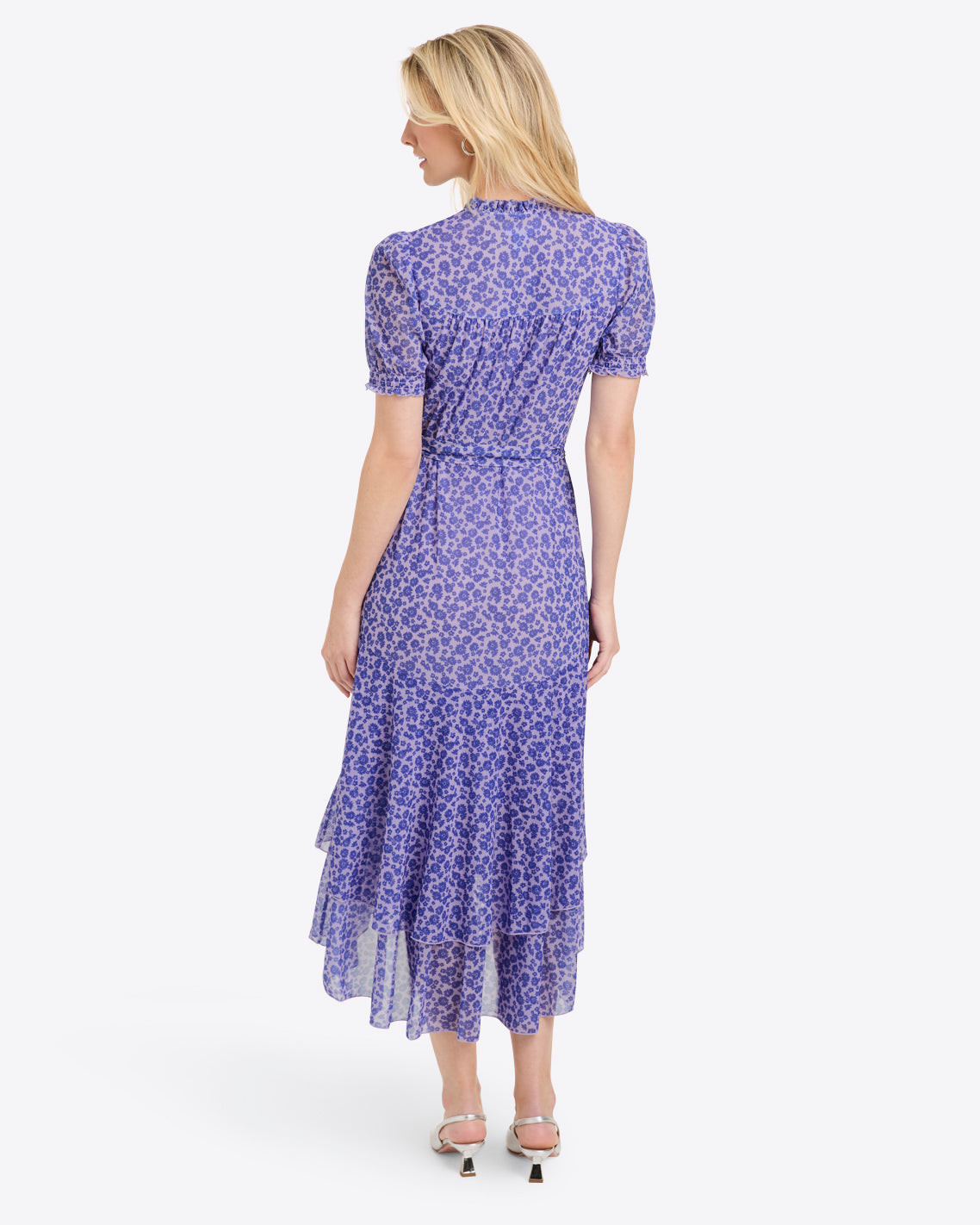 Naomi Wrap Dress in Stretch Mesh | Draper James (US)