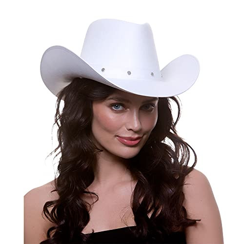 Wicked Adult White Texan Country Cowboy Hat Western Fancy Dress Accessory | Amazon (US)