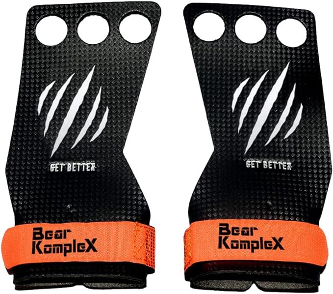 Bear KompleX 2 and 3 Hole Carbon Hand Grips for at-Home Workouts Like Pull-ups, Weightlifting, WO... | Amazon (US)