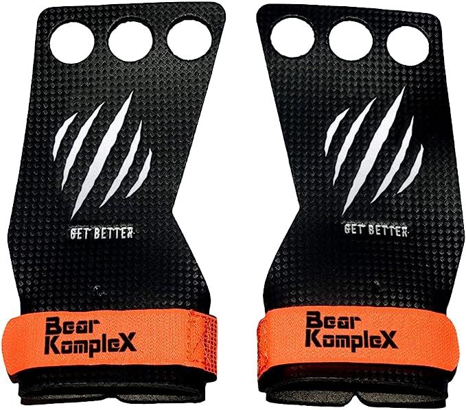 Bear KompleX 2 and 3 Hole Carbon Hand Grips for at-Home Workouts Like Pull-ups, Weightlifting, WO... | Amazon (US)