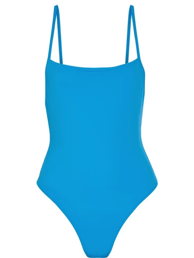 Solid and Striped - The Chelsea Swimsuit - Azure | NET-A-PORTER (UK & EU)