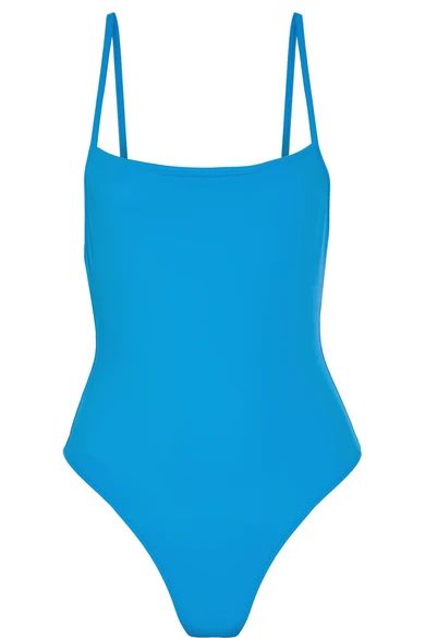Solid and Striped - The Chelsea Swimsuit - Azure | NET-A-PORTER (UK & EU)