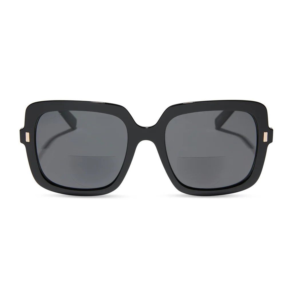 SANDY - BLACK + GREY SUNGLASS READERS | DIFF Eyewear