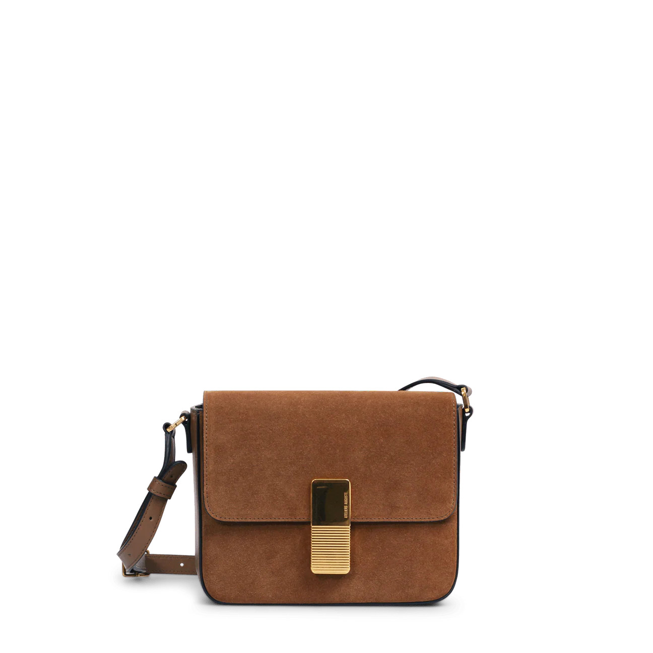 Mini Monceau Gold Edition - Tan Suede Leather | ATELIERS AUGUSTE