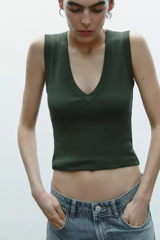 V-NECK TOP | Zara US