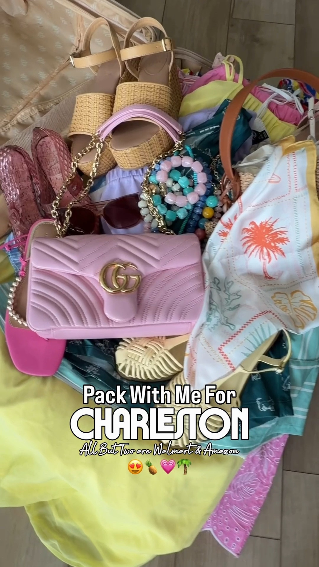 Charleston packing, but make it colorful. 🌴💗✨

Sharing everything I packed for our Charleston getaway and it’s no surprise that most of it came from Walmart and Amazon! From colorful dresses and matching sets to statement accessories, woven bags, and the comfiest sandals, I packed pieces that could easily mix and match for sightseeing, dinner dates, shopping, and everything in between.

One thing I’ve learned about packing for Charleston? The brighter the colors, the better. 💕🌴 I always reach for lightweight fabrics, fun accessories, and versatile pieces that can be styled multiple ways without overpacking.

This trip was filled with Walmart fashion finds, Amazon accessories, and so many affordable pieces that look way more expensive than they are. If you’re planning a summer vacation, beach trip, girls getaway, or weekend escape, these are the pieces I’d pack again and again.

Everything is linked and ready to shop! ✨

#CharlestonSC #CharlestonStyle #WhatIPacked #TravelStyle #VacationOutfits #WalmartFashion #AmazonFashion #WalmartFinds #AmazonFinds #VacationPacking #SummerStyle #AffordableFashion #TravelOutfits #BeachVacationStyle #ResortStyle #FashionOver30 #MomStyle #ColorfulFashion #VacationWardrobe #LTKStyle #SummerFashion #TravelEssentials #OOTD #AffordableStyle #PackingInspiration

#LTKootd #LTKPetite