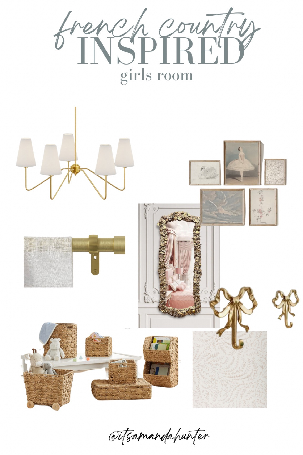 French country inspired little girls room. Makeover. Bedroom. Nursery 

#LTKhome #LTKbaby #LTKfamily
