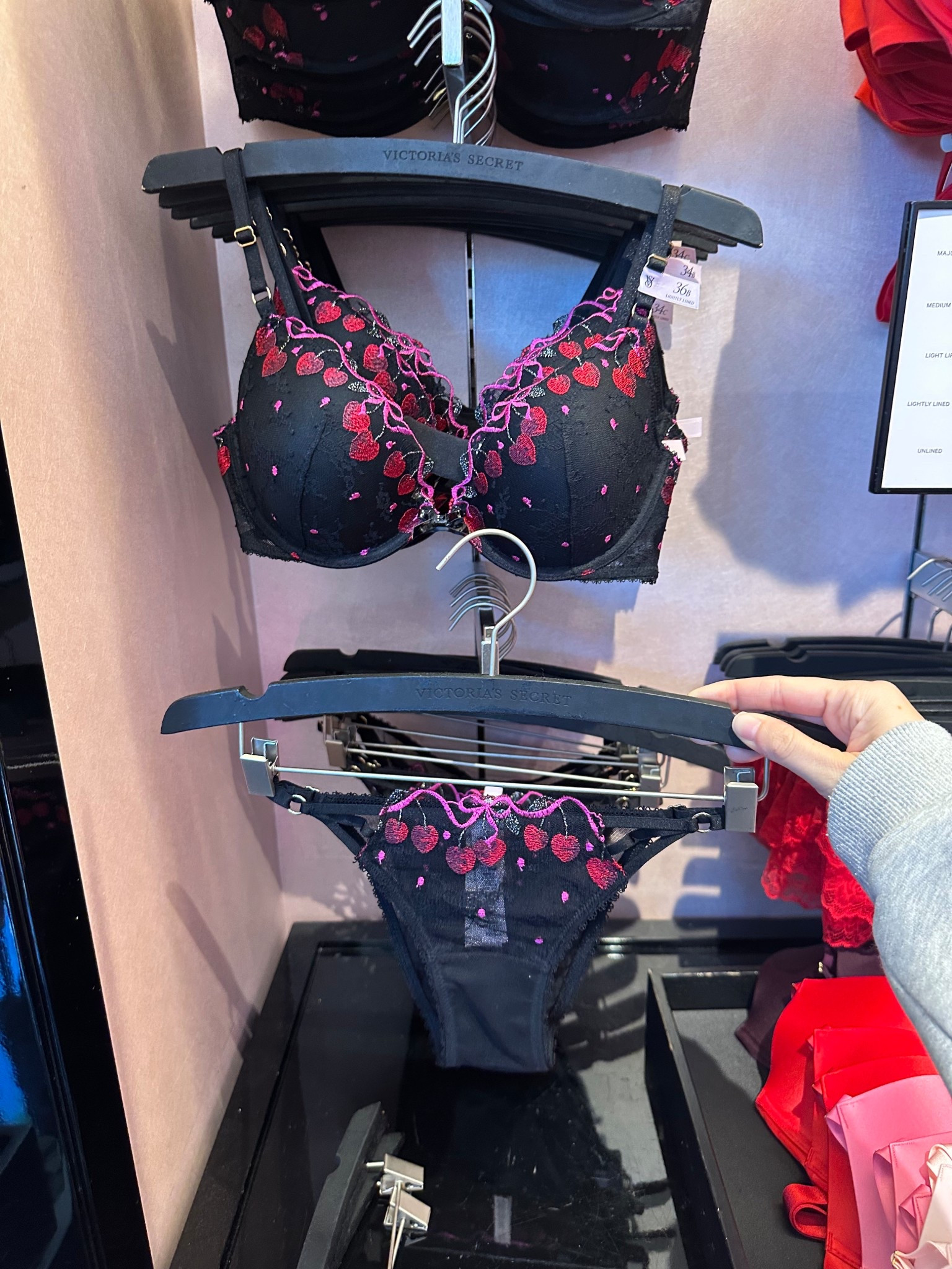 Love this cherry matching bra & underwear set! So cute for Valentine’s Day & it’s limited edition!  It ranges from sizes 30A-42G & is priced at $74! The matching cherry v-string ranges from sizes XS-XXL & is priced at $24! So cute!

#LTKPetite #LTKValentine #LTKMidsize