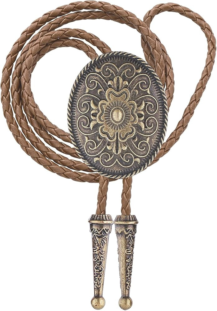 GelConnie Floral Bolo Tie for Men Womens Bolo Tie Necklace Native American Black Men's Bolo Ties ... | Amazon (US)