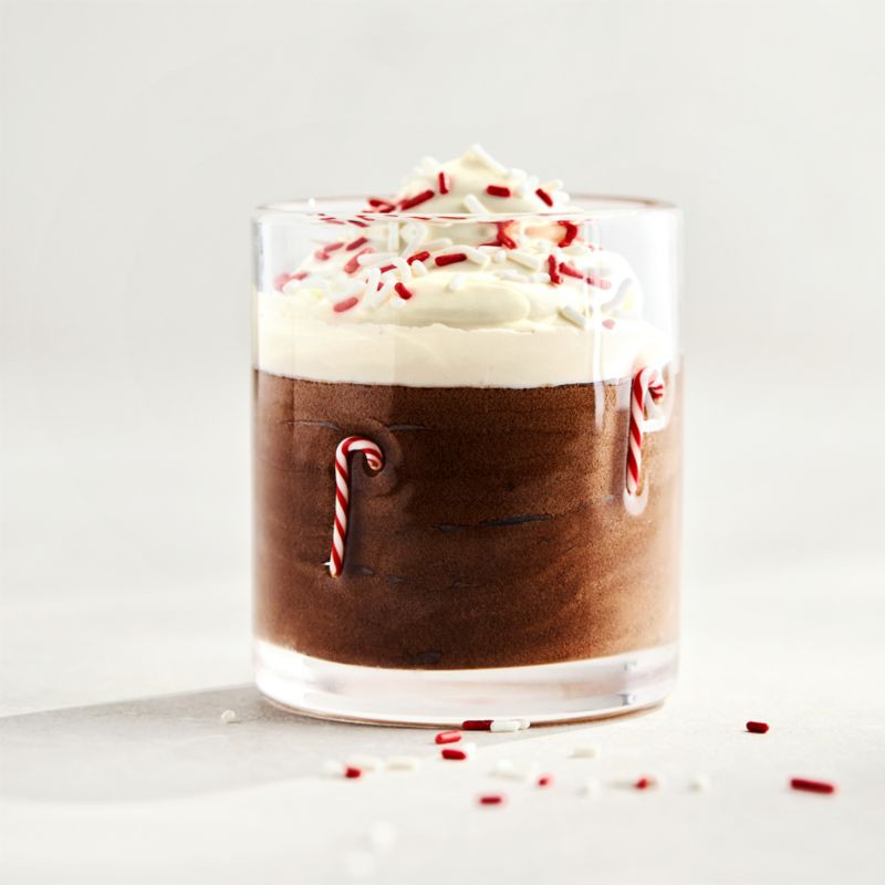 Holiday Candy Canes Icon 15-oz. Double Old-Fashioned Glass + Reviews | Crate & Barrel | Crate & Barrel