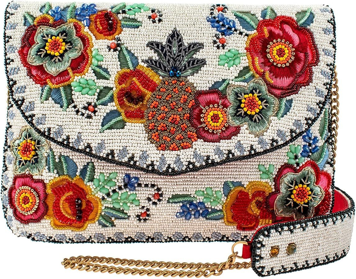 Mary Frances Off to Paradise Floral Crossbody Clutch Handbag, Multi | Amazon (US)