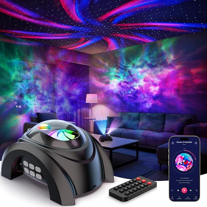 Rossetta Dual Lens Galaxy Projector, 58 Light Effects Star Projector for Bedroom, Night Light Pro... | Amazon (US)