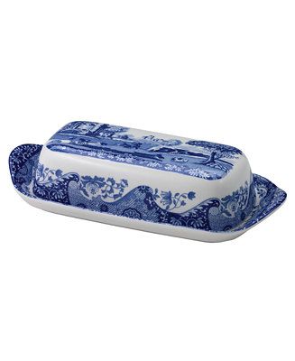 Spode Dinnerware, Blue Italian Covered Butter Dish & Reviews - Serveware - Dining - Macy's | Macys (US)