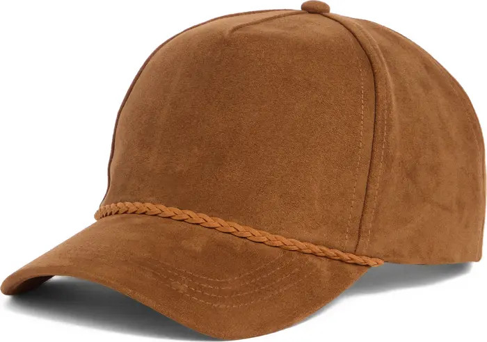 David & Young Faux Suede Baseball Cap | Nordstromrack | Nordstrom Rack