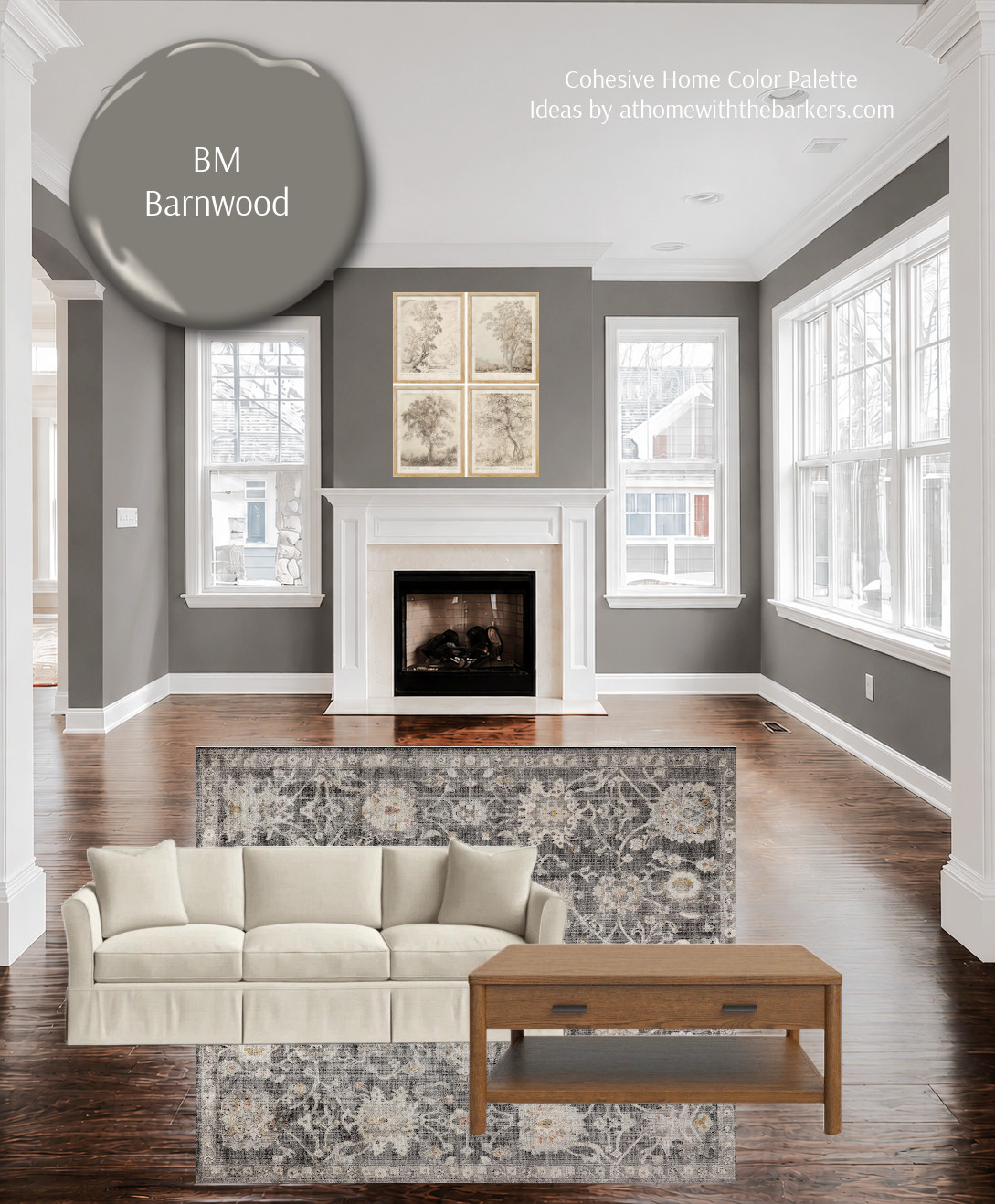 Living room makeover, paint color mood board 

 #LTKHome #LTKSaleAlert