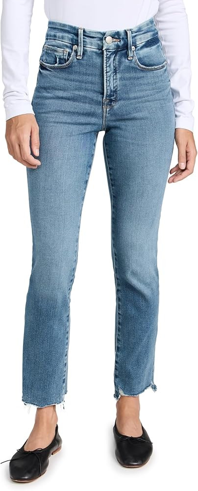 STRAIGHT FIT JEANS | GOOD LEGS BLACK184 by good american | Amazon (US)