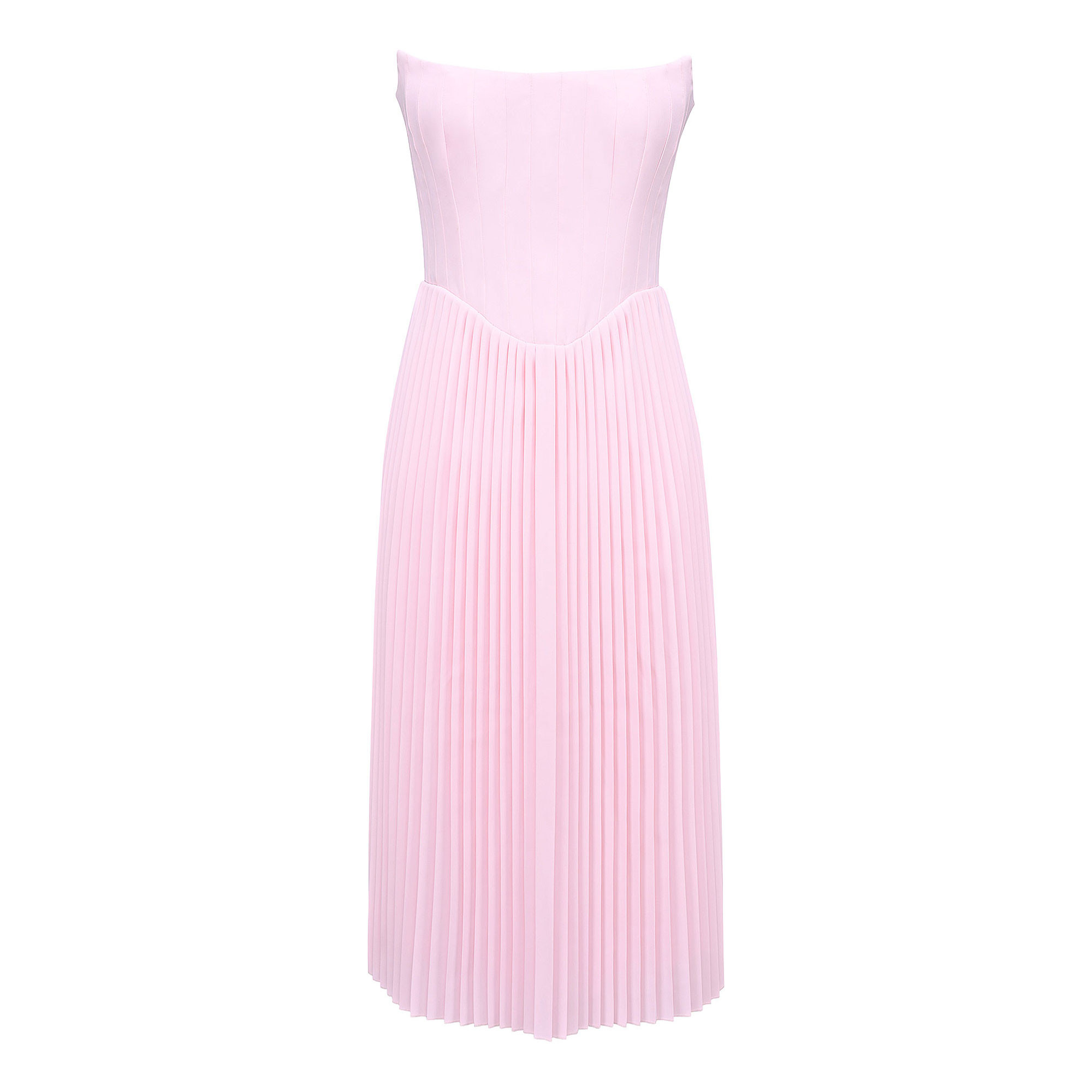 HOUSE OF CB Marci Corset Pleated Dress - Pink | Brown Thomas (IE)