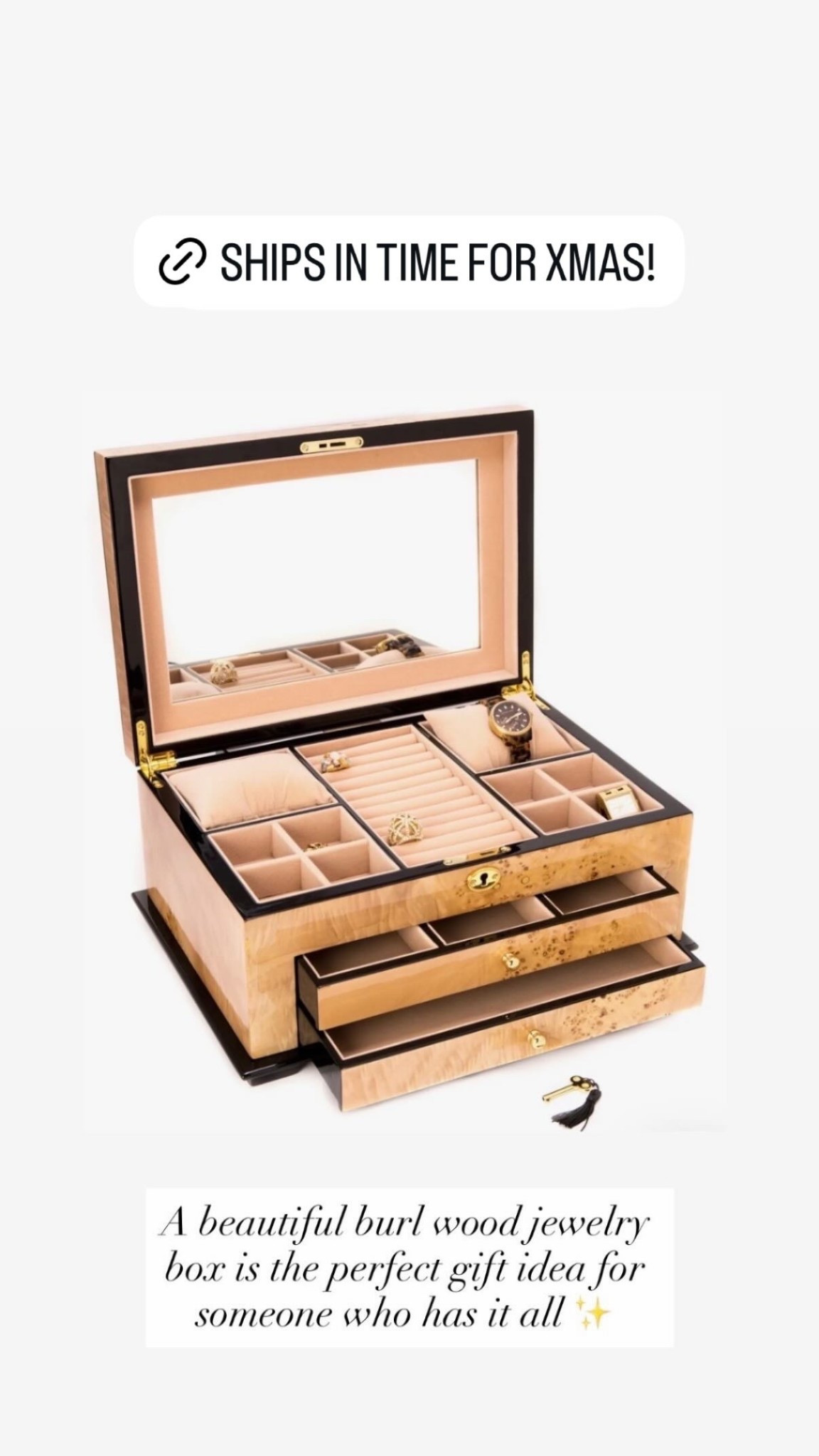 Jewelry box for her, gift guide for her. 

#LTKGiftGuide #LTKHoliday #LTKSaleAlert