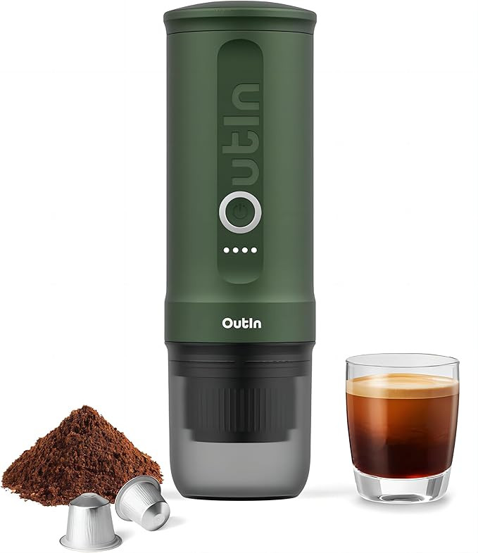 Outin Nano Portable Electric Espresso Machine, Travel Coffee Maker for Camping, Car Coffee Maker ... | Amazon (US)