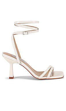 Steve Madden Kyrah Sandal in Bone Patent from Revolve.com | Revolve Clothing (Global)