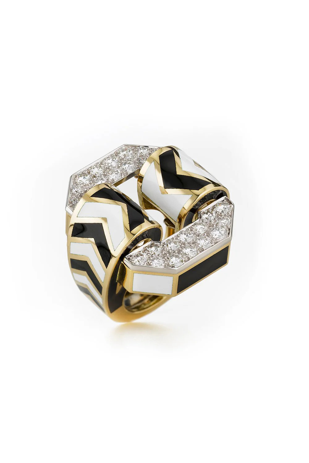 Small Chevron Diamond Ring | DAVID WEBB | Marissa Collections