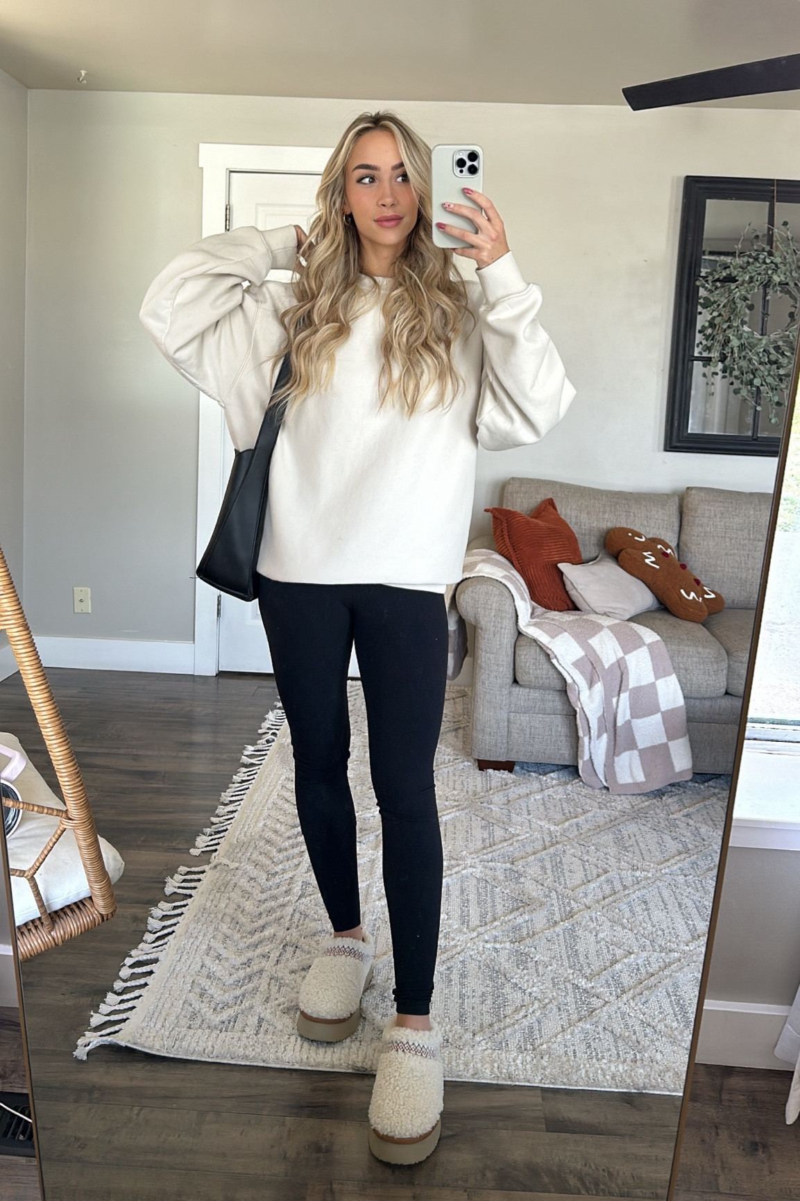 The platform slippers steal the show 🙌🏼 feel just like Uggs for a fraction of the price! 

#LTKFindsUnder50 #LTKHoliday #LTKSeasonal