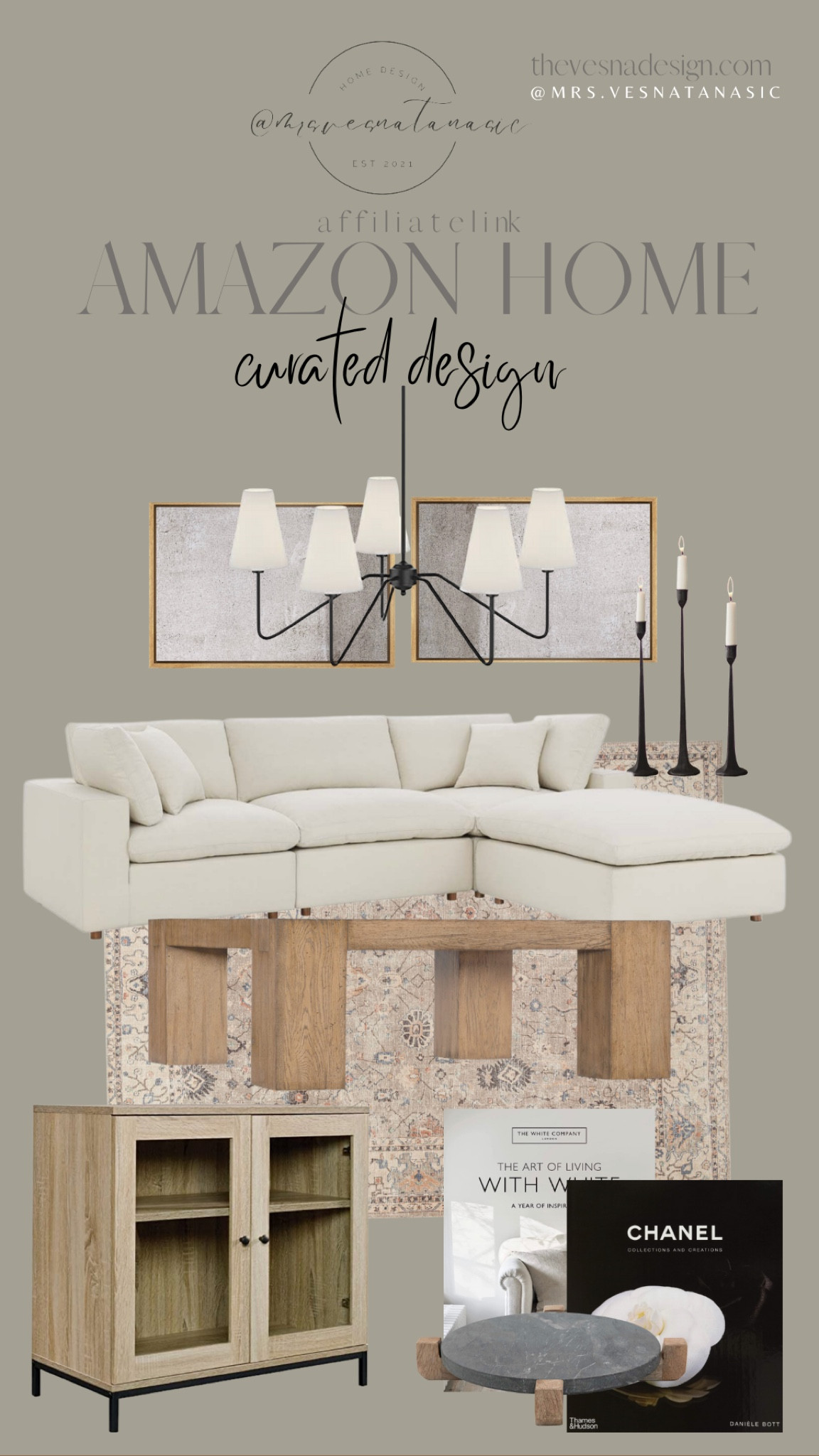 Living Room with a sectional! Love a cloud sectional like this, comfy and aesthetic! 

Amazon home, living room, family room, home, amazon home decor, home decor, sectional, sofa, coffee table, chandelier, artwork, rug, area rug, coffee table book, cabinet, display cabinet, home 

#LTKhome #LTKFind #LTKstyletip