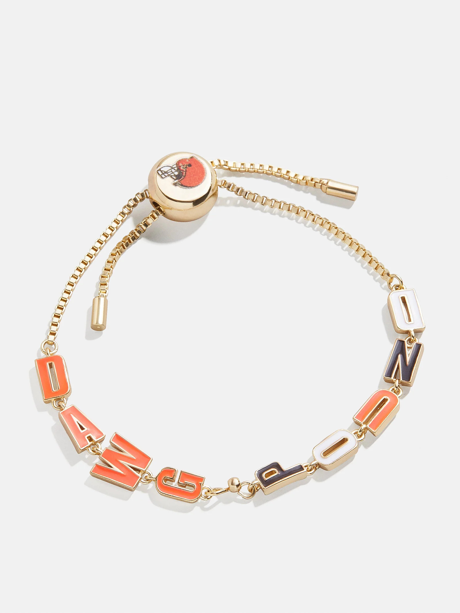 Cleveland Browns NFL Gold Slogan Bracelet - Cleveland Browns | BaubleBar (US)