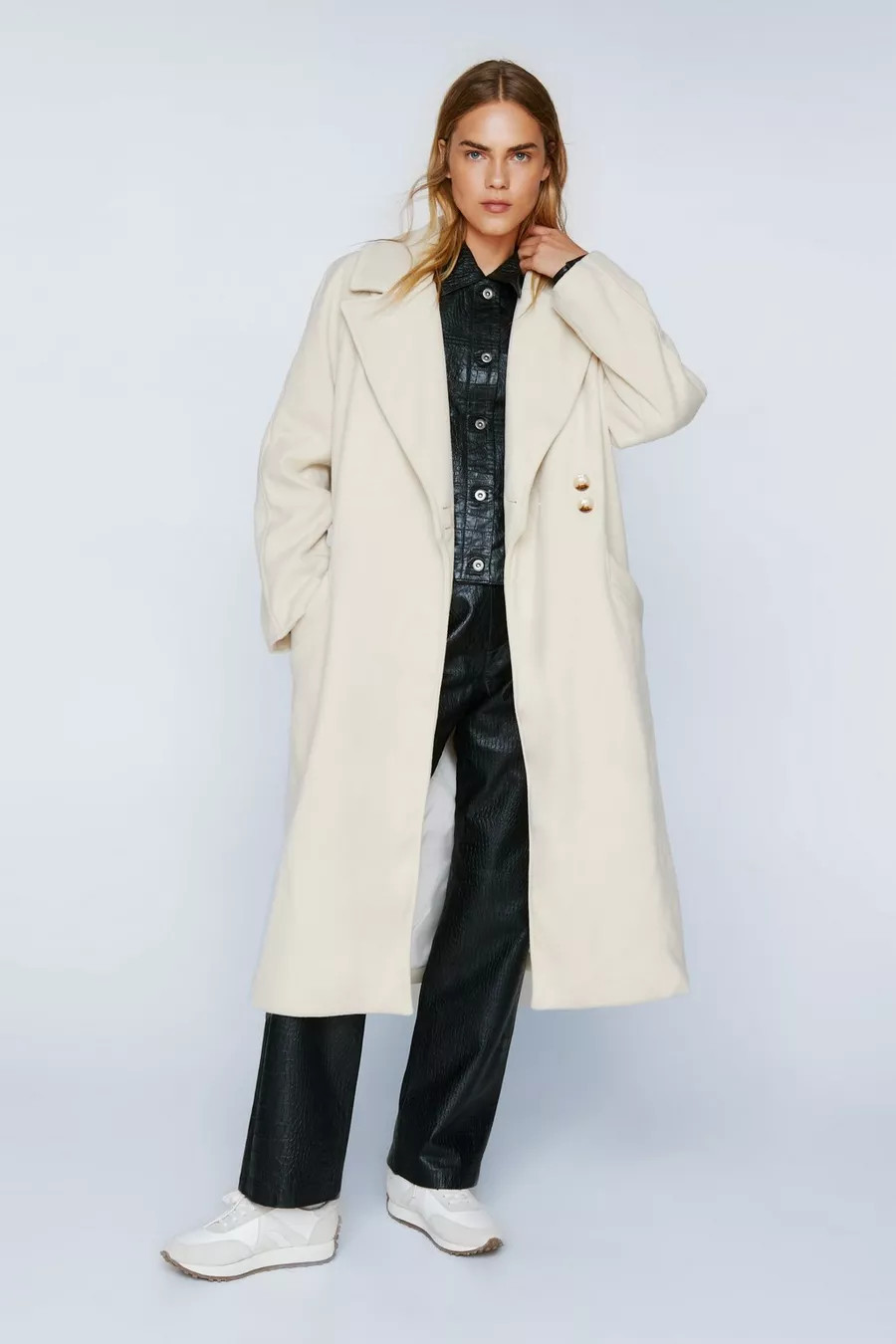 Wool Blend Oversized Duster Coat | Nasty Gal UK (+IE)