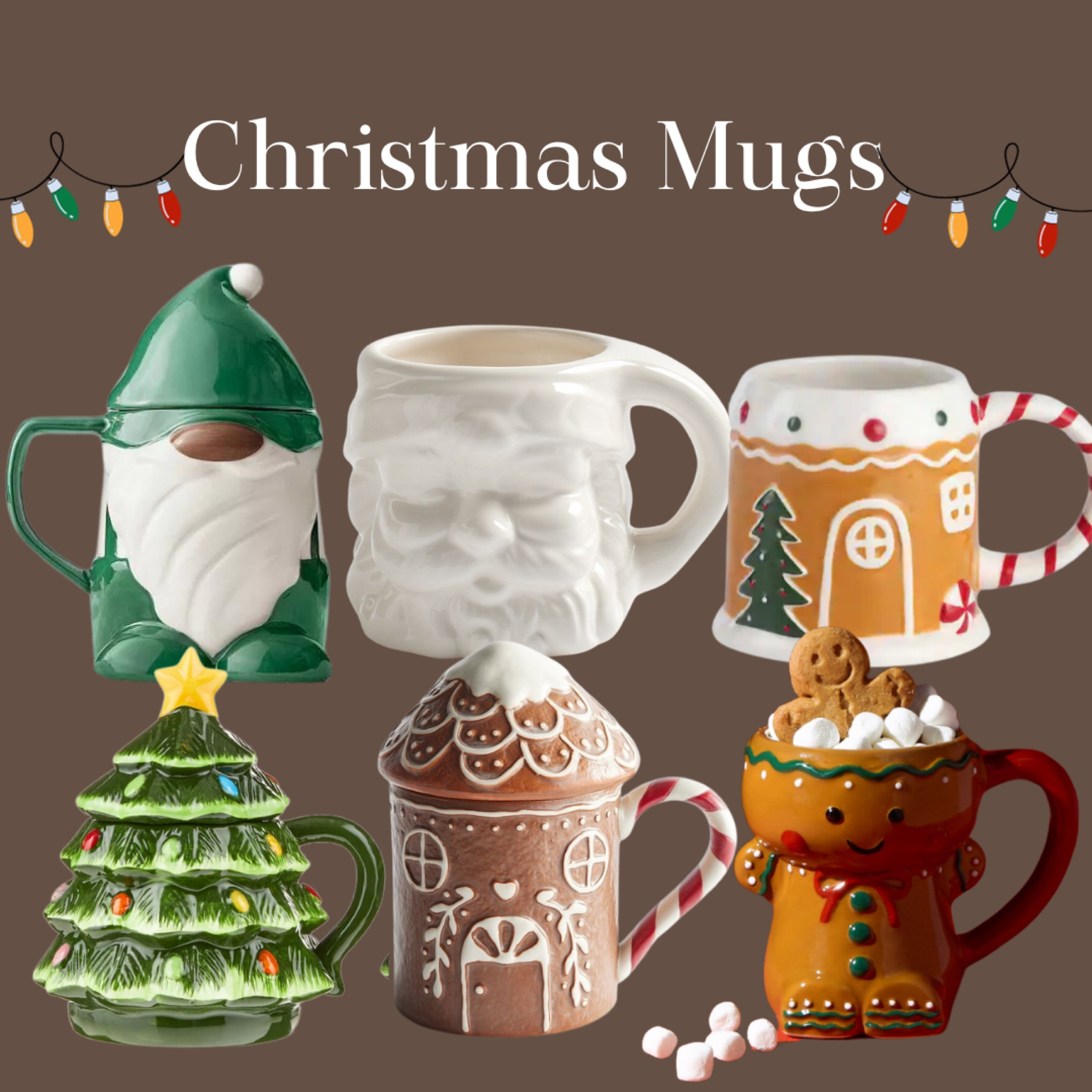 Christmas mugs!! I love a good mug!! So many cute festive ones!! 

#LTKhome #LTKfindsunder50 #LTKHoliday