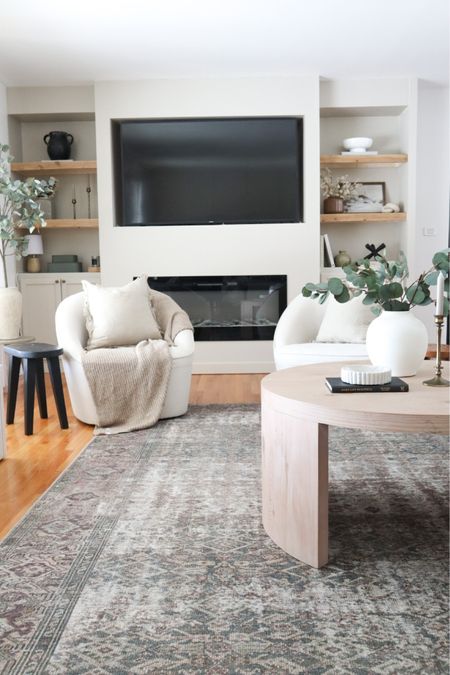 Living room decor, area rug,
Home decor, accent chair, coffee table  

#LTKhome #LTKsalealert #LTKstyletip