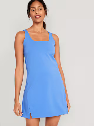 PowerSoft Sleeveless Shelf-Bra Support Dress for Women | Old Navy (US)